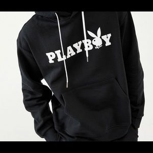 Black vintage Pacsun Playboy Hoodie NO Drawstring